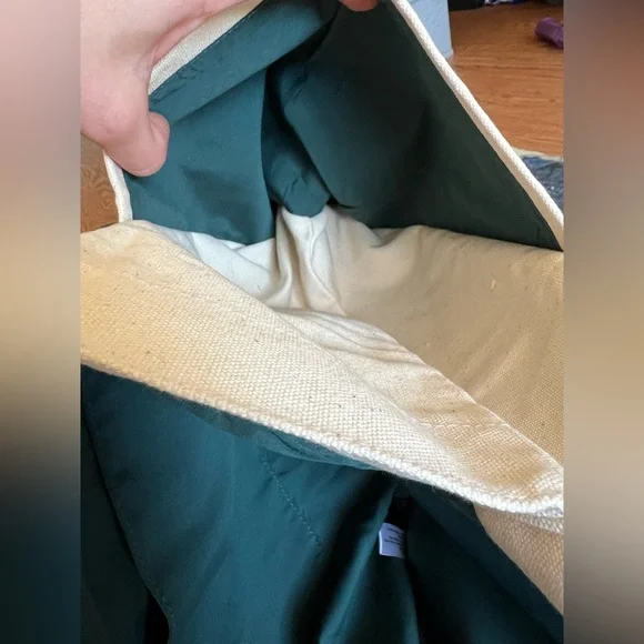 Victoria's Secret PINK Logo Canvas Tote Bag Side Pockets New 2004! - Picture 10 of 12